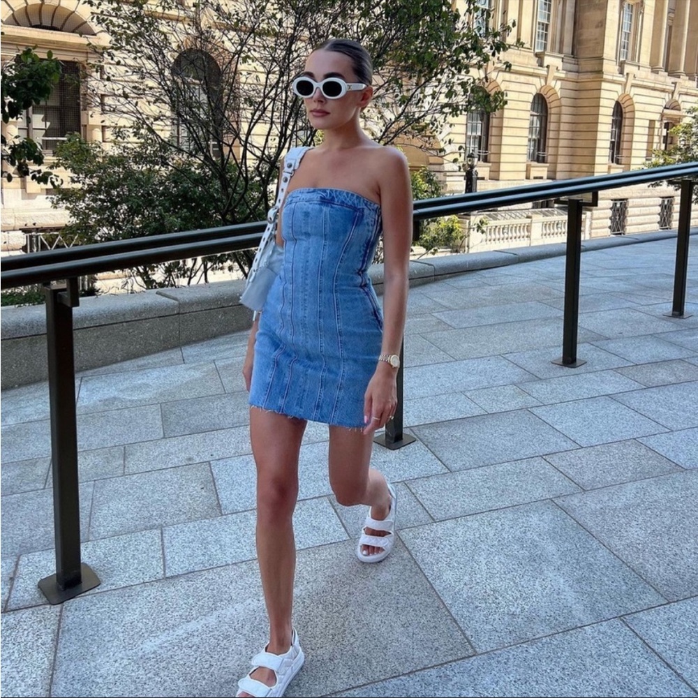 LAST ONE- ZARA NWT DENIM DRESS ๐ - Picture 7 of 15